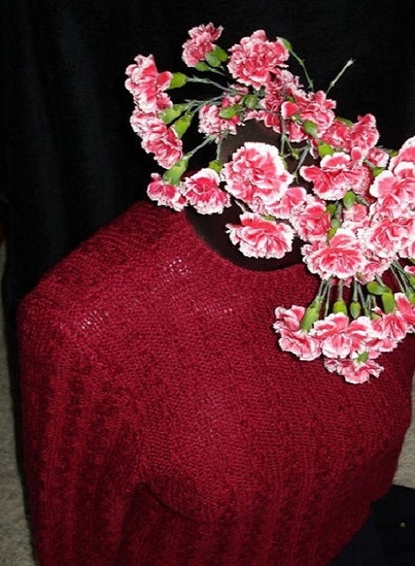 with red