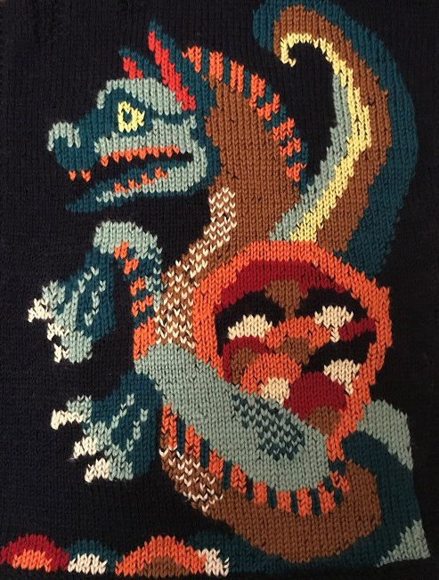 Poncho with dragon
