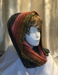 Shawl as hat