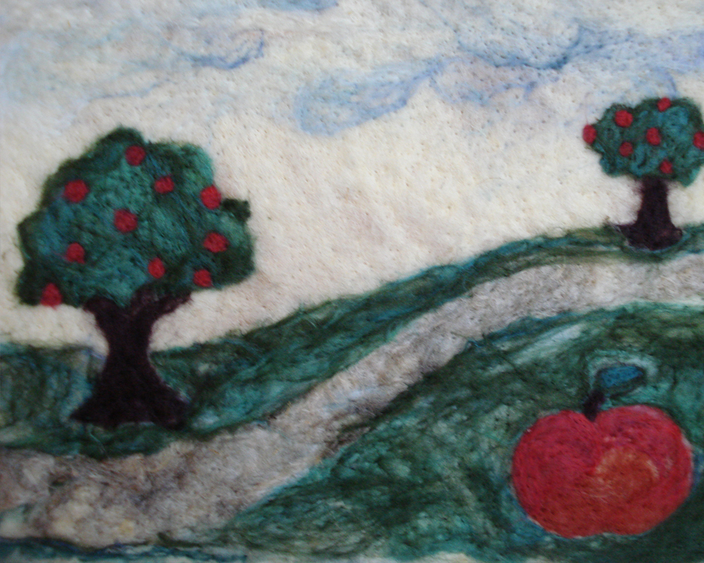 Apple with broken family